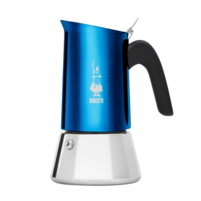 Cafetière italienne VENUS INDUCTION bleue en inox