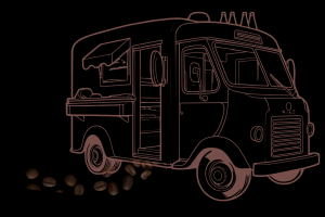 camion de marché local