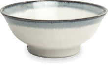 Bol à Ramen – blanc et gris