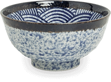 Bol à Udon – motif de vagues