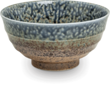Bol à Udon – motif bleu et taupe