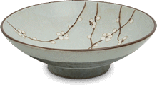 Plat japonais vert – motif de gui